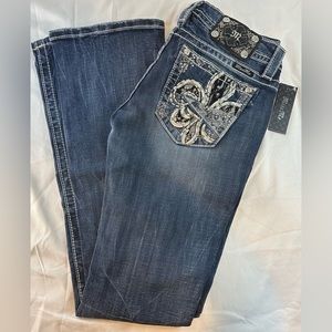Miss Me Bling Slim Boot Cut Pant Jeans